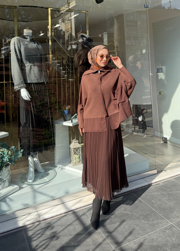 ŞİFON PLİSELİ ETEK