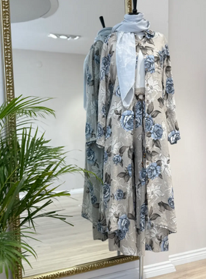 KETEN KAPLI PANTOLONU KEMERLİ TAKIM