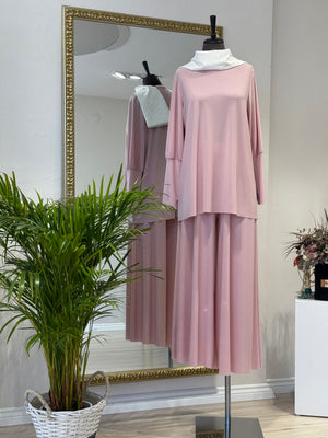 KREP JARSE MANŞETLİ BLUZ