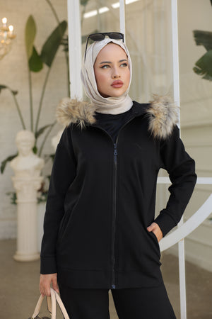 KÜRK KAPÜŞONLU TAKIM