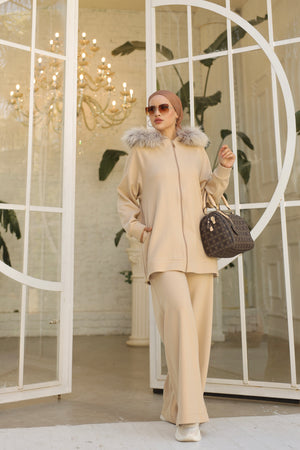 KÜRK KAPÜŞONLU TAKIM