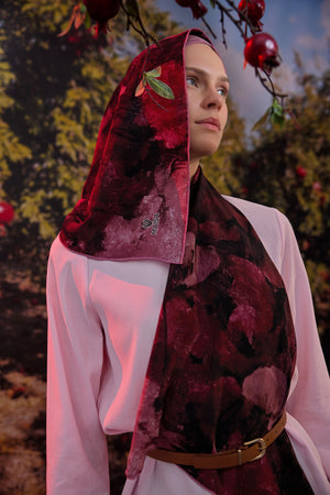 GELİNCİK KREP İPEK ŞAL