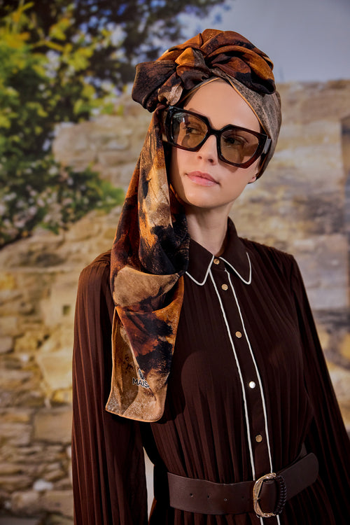 GELİNCİK KREP İPEK ŞAL