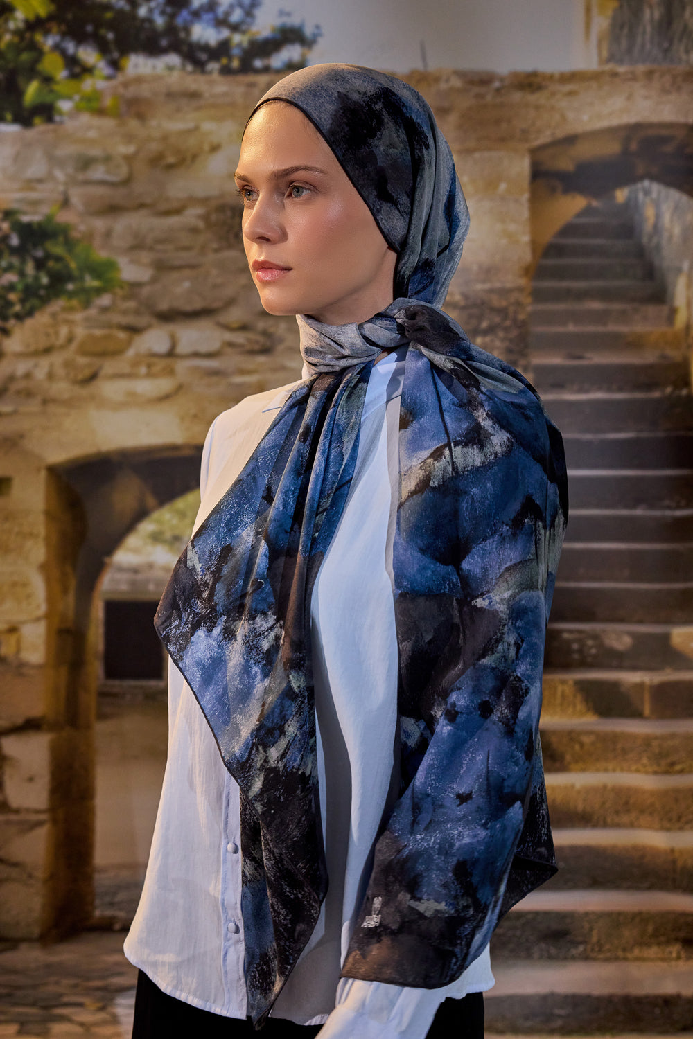 GELİNCİK KREP İPEK ŞAL