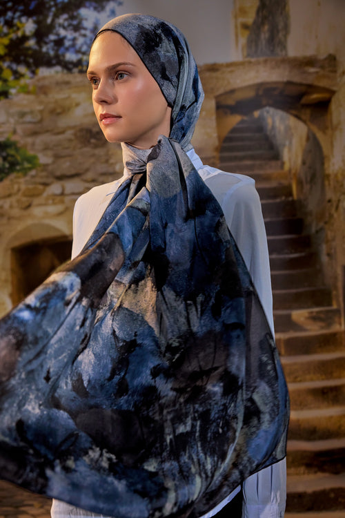 GELİNCİK KREP İPEK ŞAL