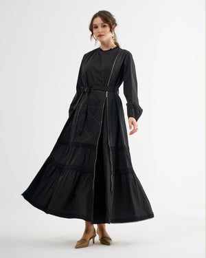 POPLİN PATCHWORK ELBİSE