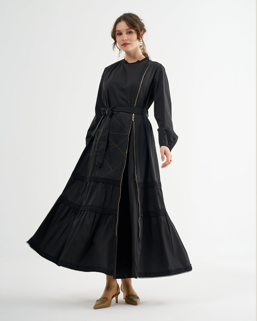 POPLİN PATCHWORK ELBİSE