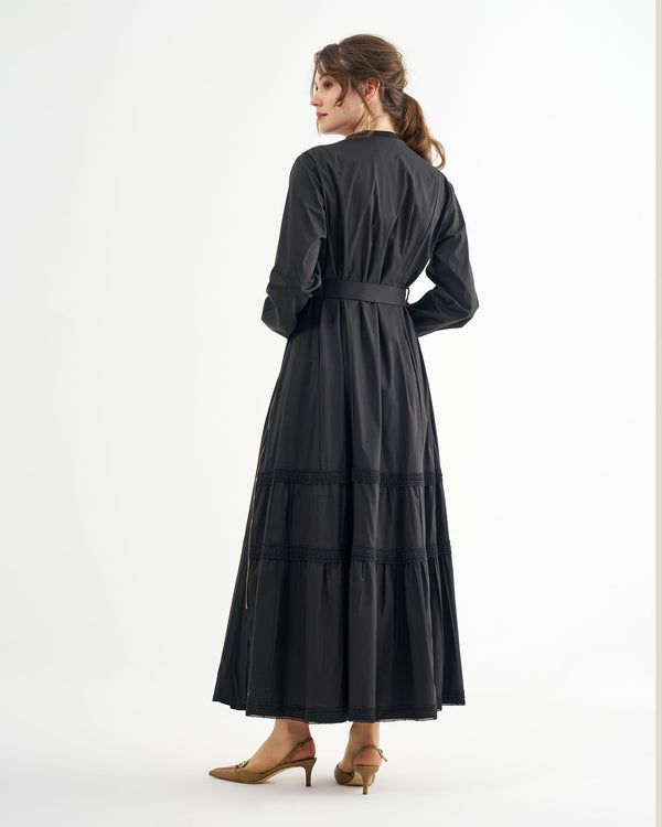 POPLİN PATCHWORK ELBİSE