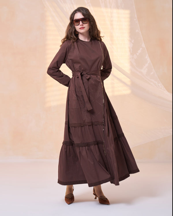 POPLİN PATCHWORK ELBİSE