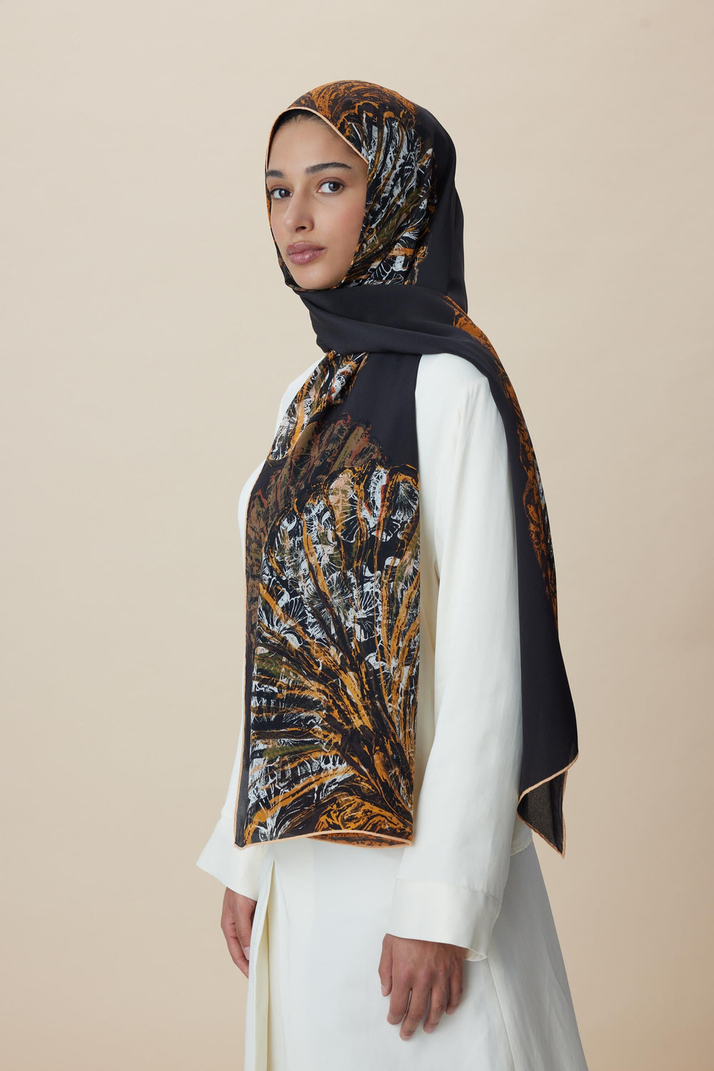SAYRA KREP İPEK ŞAL 70*190 CM