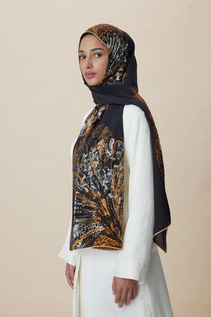 SAYRA KREP İPEK ŞAL 70*190 CM