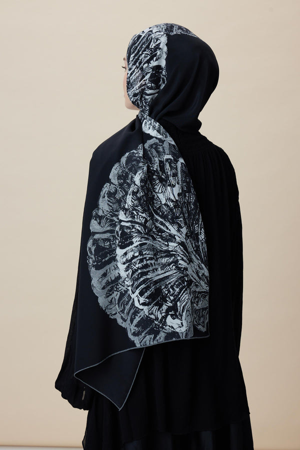 SAYRA KREP İPEK ŞAL 70*190 CM