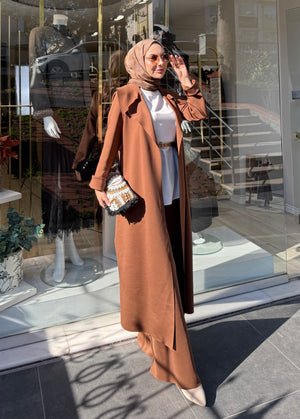 SCUBA ARKASI KEMERLİ CEKET