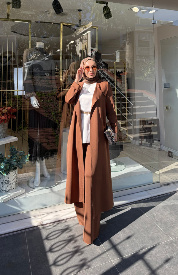 SCUBA ARKASI KEMERLİ CEKET