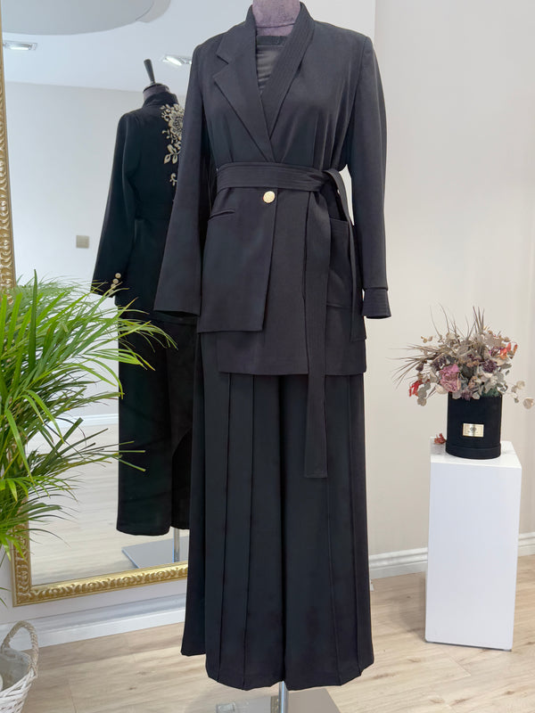 SIRTI ÇİÇEK AOLİKLİ CEKET