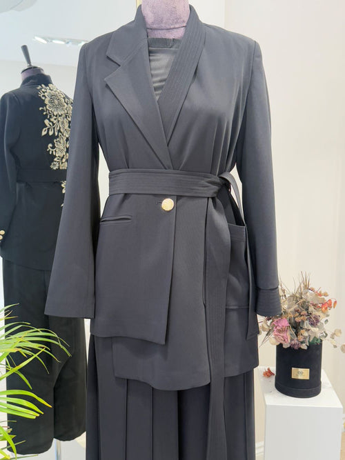 SIRTI ÇİÇEK AOLİKLİ CEKET