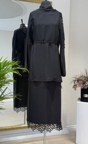 TEK KOLU İŞLEMELİ TUNİK