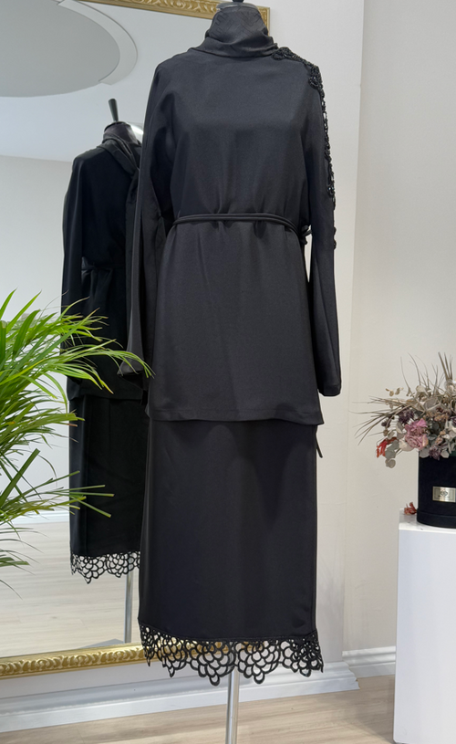 TEK KOLU İŞLEMELİ TUNİK