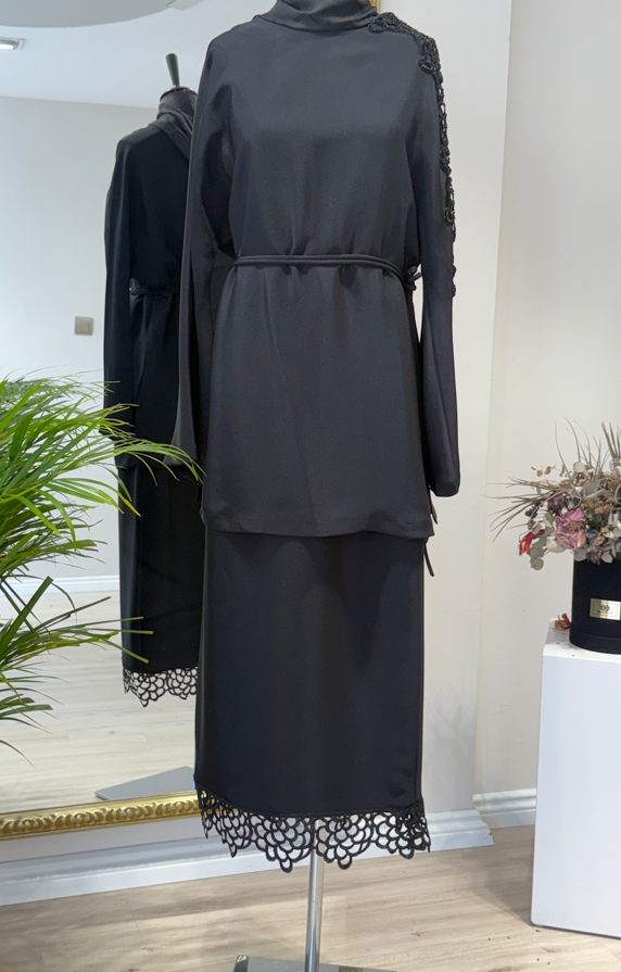 TEK KOLU İŞLEMELİ TUNİK