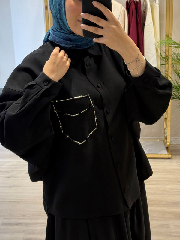 TUNİĞİ BONCUK İŞLEMELİ TAKIM