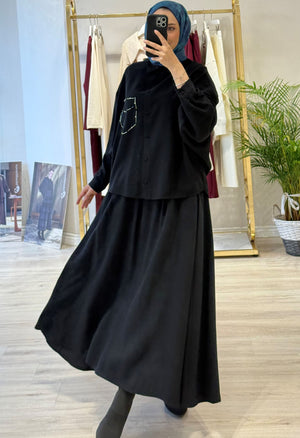 TUNİĞİ BONCUK İŞLEMELİ TAKIM