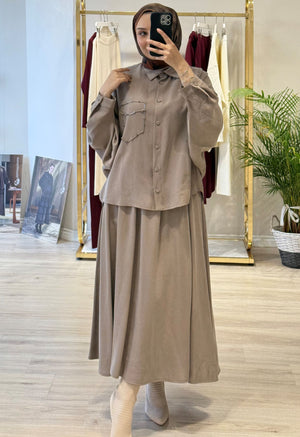 TUNİĞİ BONCUK İŞLEMELİ TAKIM